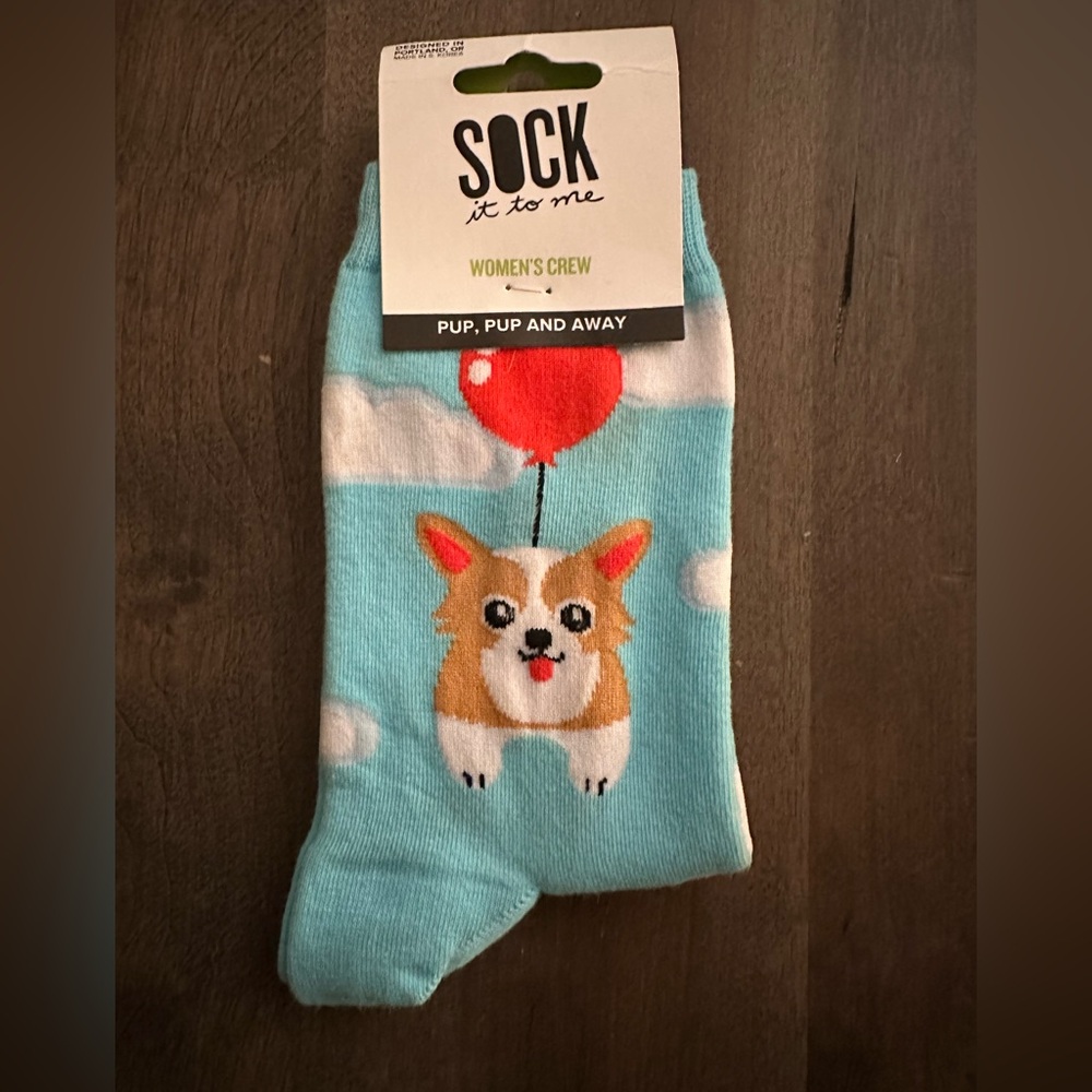 SOCK IT TO ME Cute Corgi Balloon Socks